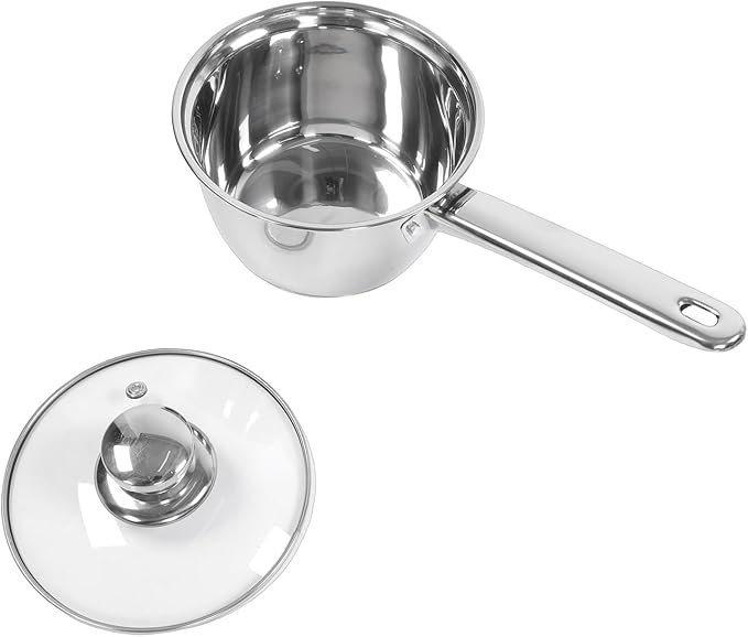 TOPINCN Stainless Steel Cookware Set 15Pcs Kitchen Pots and Pans Set with Lids Shovel Spoons High Temperature Proof Crack Proof for Frying Boiling Stewing