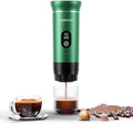 kejector Portable Coffee Maker Espresso Machine for Travel Nano Car Coffee Maker Compatible with Ground Coffee &amp Capsule for RV Hiking Camping Office Travel Espresso Maker Electric Green