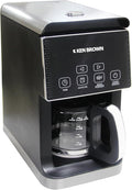 KEN BROWN Kenbrown Coffee Maker with 25OZ Glass Carafe Built-in Coffee Grinder and Timer Function Ideal for Office Home Party
