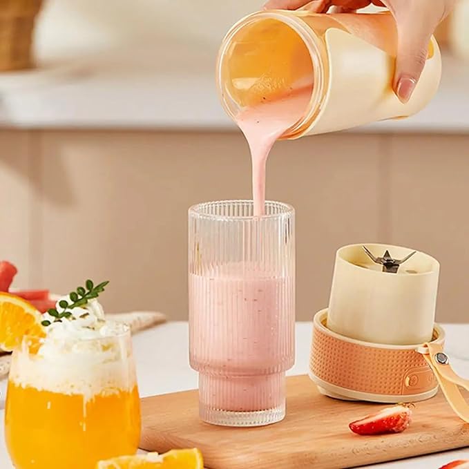 450ml Blenders Cup with High Speed Motor USB C Rechargeable Juicer Cup Blending Bottles for Fruit and Veggie Juices Blender