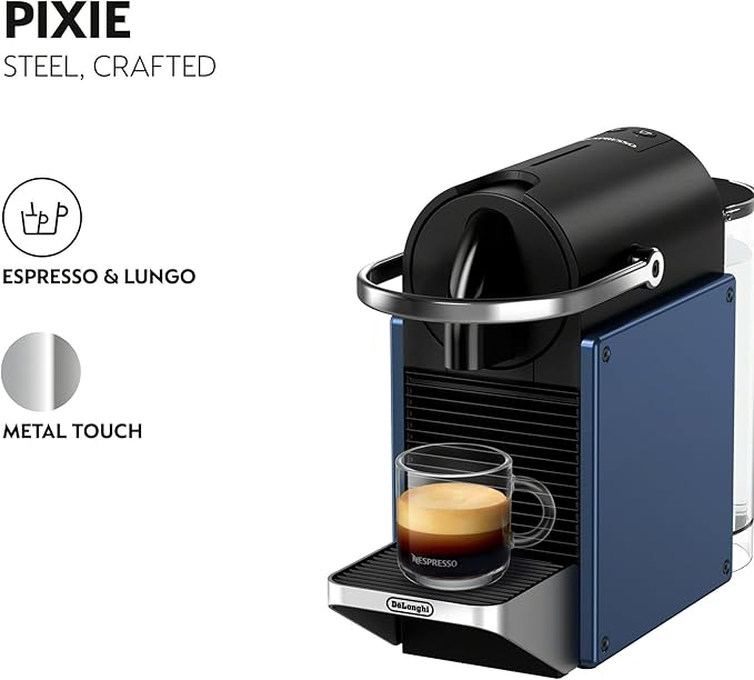 Nespresso Pixie Espresso Machine by De'Longhi Dark Blue
