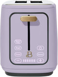 Smart Kitchen Toaster with Touch Interface and Preset Modes Advanced Two-Slice Toaster with Wide Slots and 7 Browning Levels (Lavender)