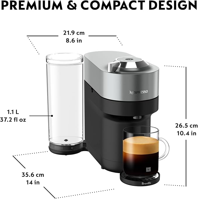 Nespresso Vertuo Pop+ Deluxe Coffee and Espresso Maker by Breville Titan