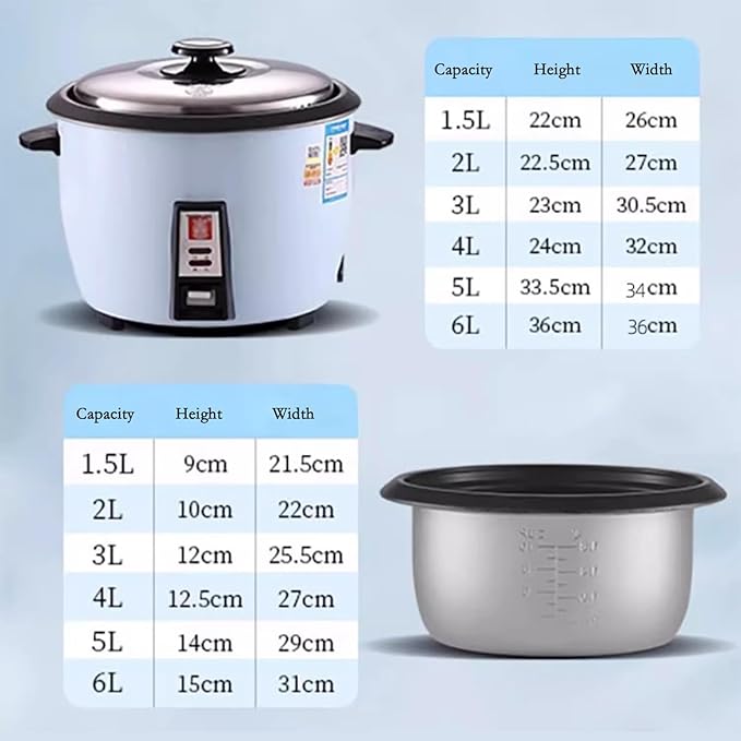 Rice Cookers Electric Rice Cooker Old-Fashioned Hotel Commercial Rice Cooker Household Multi-Function Rice Cooker Rice Maker(2L)