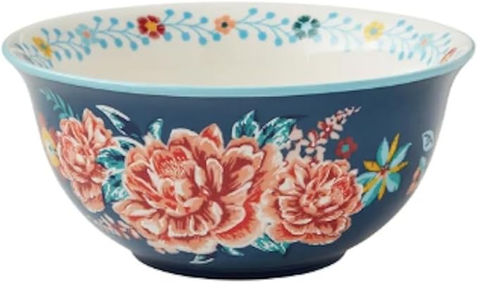Stunning Keepsake Floral 12-Piece Stoneware Dinnerware Set Serves 4