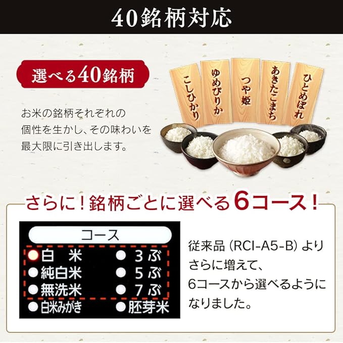 IRIS OHYAMA Rice Polishing Machine KRCI-B5-B (Black)【Japan Domestic Genuine Products】【Ships from Japan】