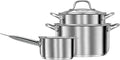 SML-MGK-14 Stainless Steel Cookware Set - Non-Stick Coating - Dishwasher Safe - Suitable for Any Hob - MGK-14
