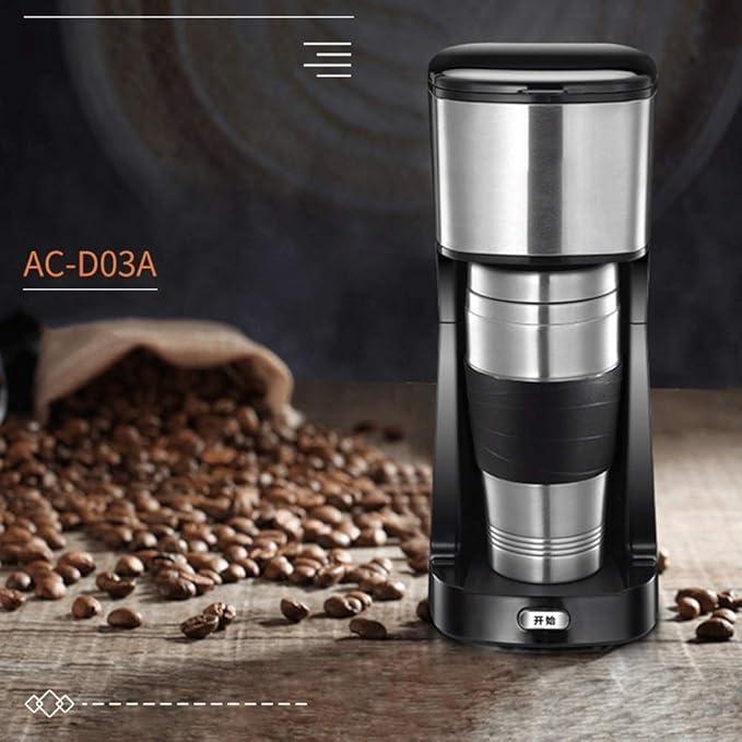 Coffee Machine Coffee Machine Compact Coffee MachineCoffee Machine and Other Automatic Drinks-Black650 WBoil-Dry Protection Anti-Drip FunctionAutomatic Turn-Off Feature