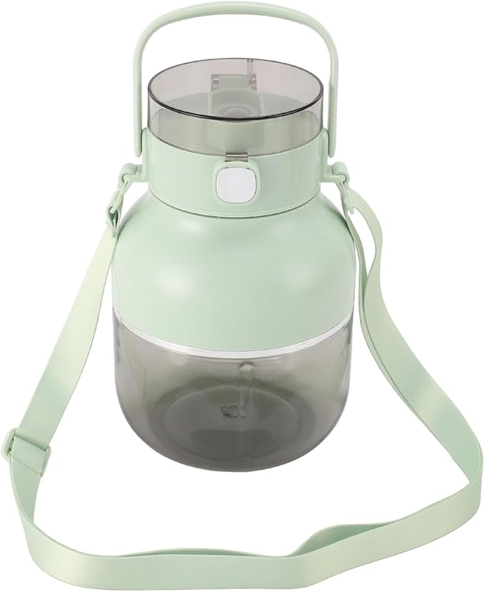 Portable Blender Cup 500ML USB Rechargeable Cordless Mini Electric Juicer Cup with Straw Electric Citrus Juicer Machine (Green)
