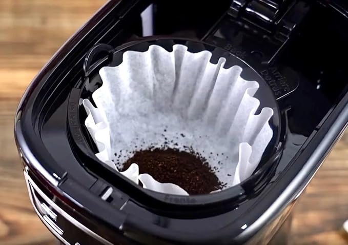 Black 12-Cup Programmable Drip Coffee Maker FDA Grade Auto Brew for Home &amp Kitchen Coffee Bar Essential