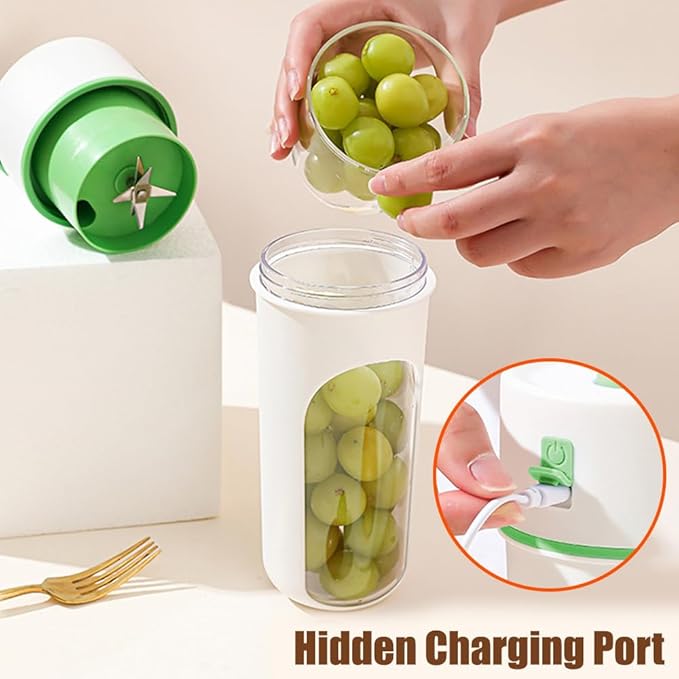Personal Blender 480ml Small Blenders with 6-Blade Surround Blade for Home Sport Office Camping
