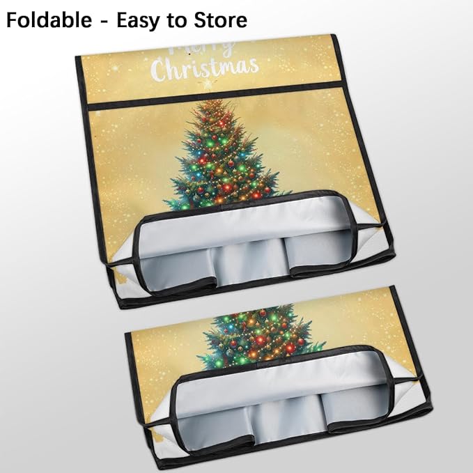 cfpolar Kitchen Aid Mixer Cover Compatible with 6-8 Quarts Christmas Tree Xmas Stand Mixer Cover Kitchen Aid Mixers Accessories Appliance Organizer Bag Dust Covers with Zipper Pocket
