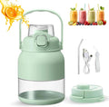 Blender Mini Japan 29oz Hand Blender with Straw and Two Lids BPA-Free Portable Mini Smoothie Blenders for Shakes Dishwasher Safe (1100ML#A)