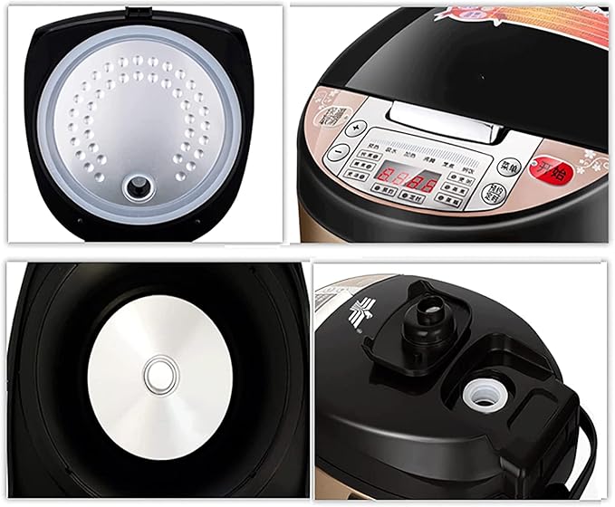 Rice Cooker Household Multifunctional Non-Stick Rice CookerIntelligent Insulation and 24H Reservation for 1-8 People (B 4L) (B 3L)