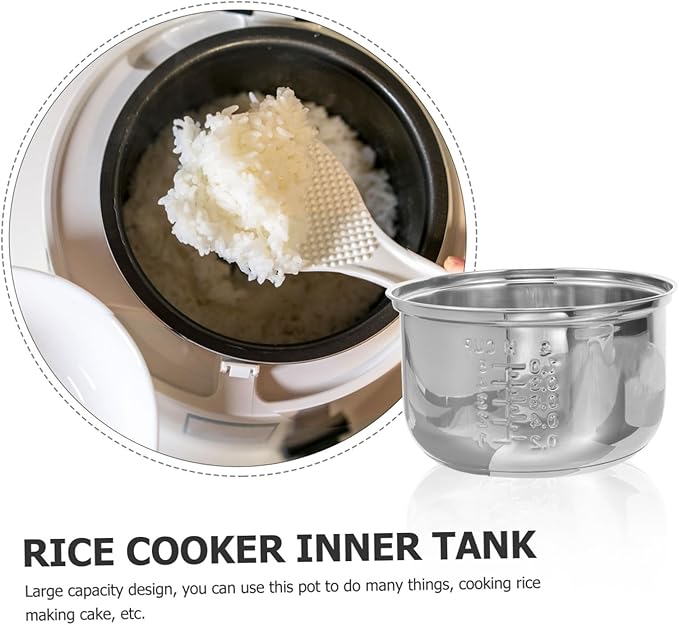 Stainless Inner Pot for Rice Cooker Cooker Liner Replacement Heat Transfer Performance