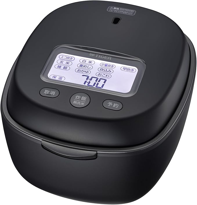 TIGER JPL-T100KG Clay pot pressure IH rice cooker freshly cooked clay pot foam fire cooking authentic clay pot 5.5 cup capacity ebony black JAPAN IMPORT 2024 (100V ONLY)