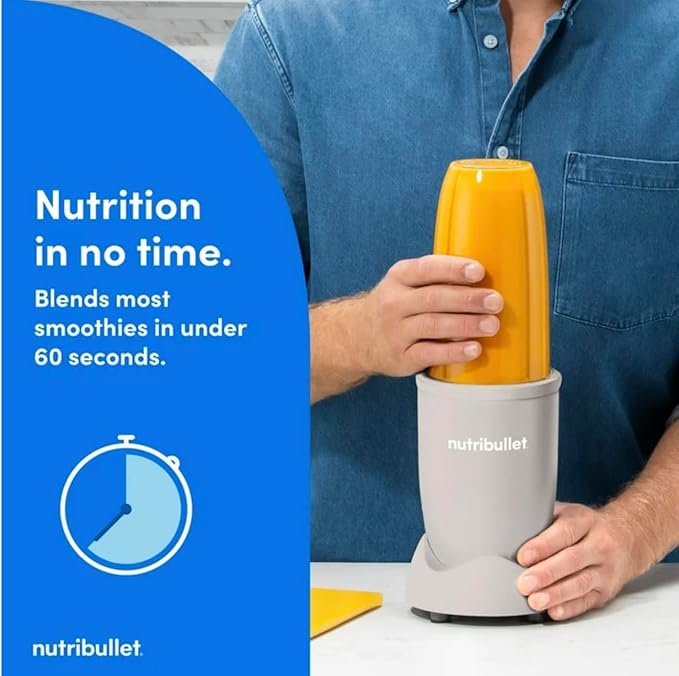 NutriBullet Pro 900W Personal Blender Single Serve 32 oz Cup Matte Linen