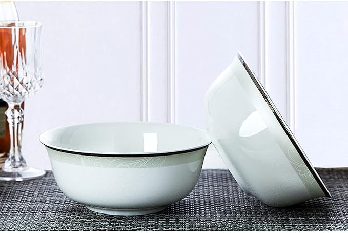 Dinnerware Sets Dish Set60-Piece Tableware SetBowls and Plates for Household European Style Luxury Kitchen Plates and Bowls Set