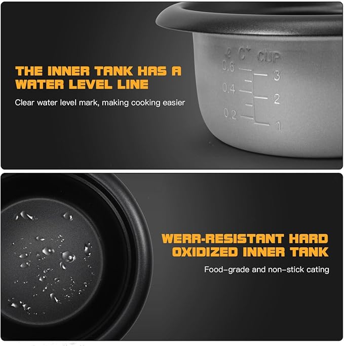 BESPORTBLE Household Cooker Inner Pot Non-stick Rice Cooker Pot Inner Cooking Container