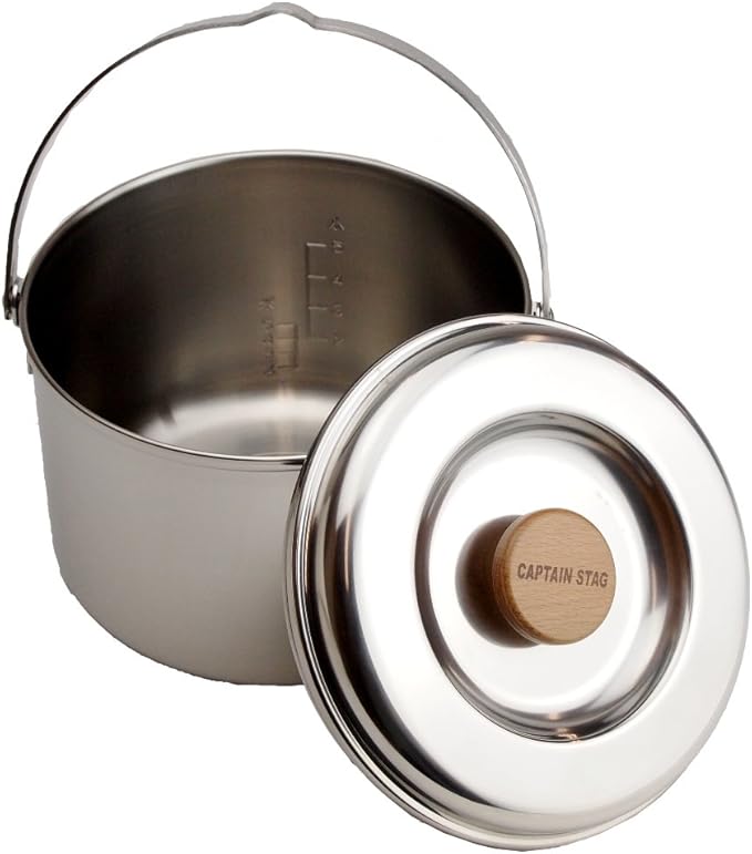 Captain Stag M-8610 3-Layer Steel Rice Cooker (5 Cups)