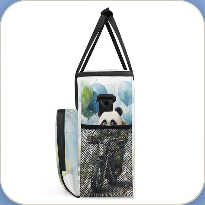 Panda Coffee Maker Carrying Bag Motor Balloon Portable Travel Storage Tote Bag Compatible with K-Mini or K-Mini Plus Single Serve Coffee Brewer Carrying Case with Multiple Pockets &amp Shoulder Str