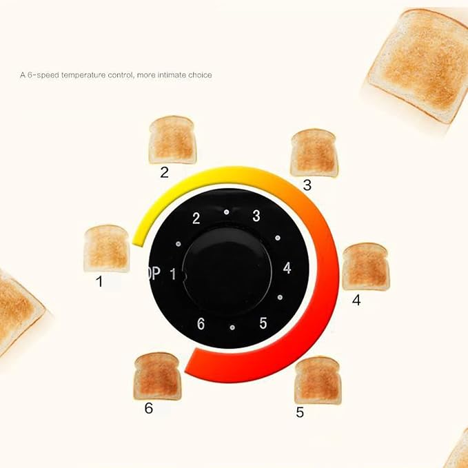 BH 002 8.1x4.5x6.3in Automatic Toaster Extra Wide Slot Toaster Multifunctional 2 Slice Toaster for Home Breakfast Machine AC 220V