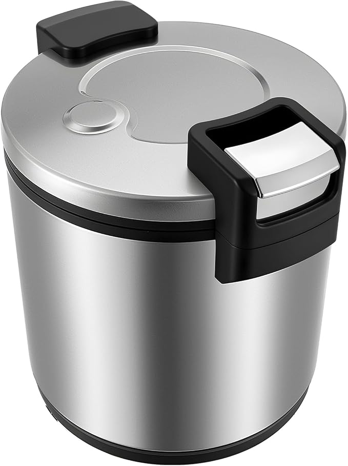 Rice Warmer 23L Stainless Steel Electric Rice Warmer with Rice Scoop&ampAdjustableTemperature110V 110W Commercial Rice Warmer Electric w/Locking Buckle &amp Anti-scald Handle for Restaurant Party
