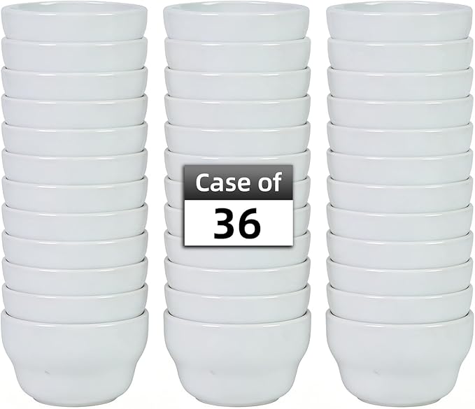 Stoneware Wide Rim Commercial Grade Dinnerware Bright White Bouillon Cup 7.25oz Case of 36