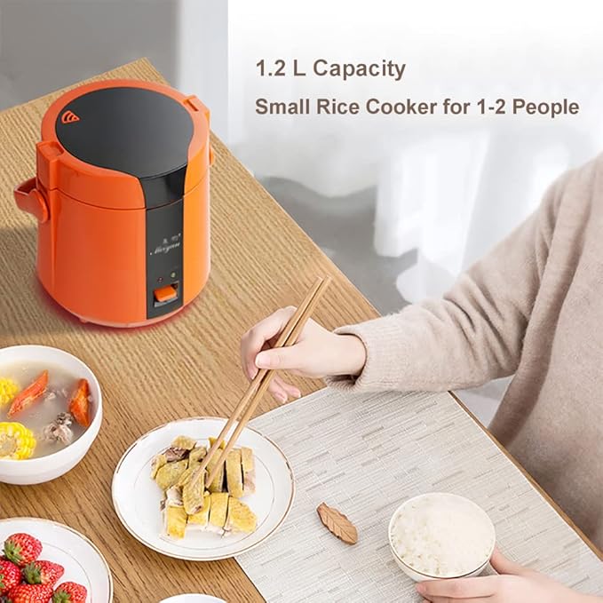 Rice Cooker Mini Rice Cooker And Steamer Electric Multicooker With Removable Non-Stick Rice Pot