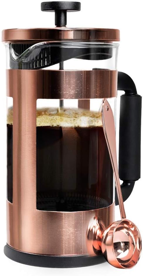 Primula PCCP-6508S-2 Coffee Press 32 oz Capacity 8-Pan Copper/Glass