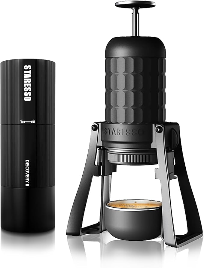STARESSO PLUS Portable Coffee Maker &amp Discovery II PLUS Electric Coffee Grinder