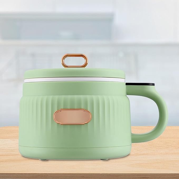 1.6L Electric Pot for Rice And Noodles Cooking for Small Groups Green