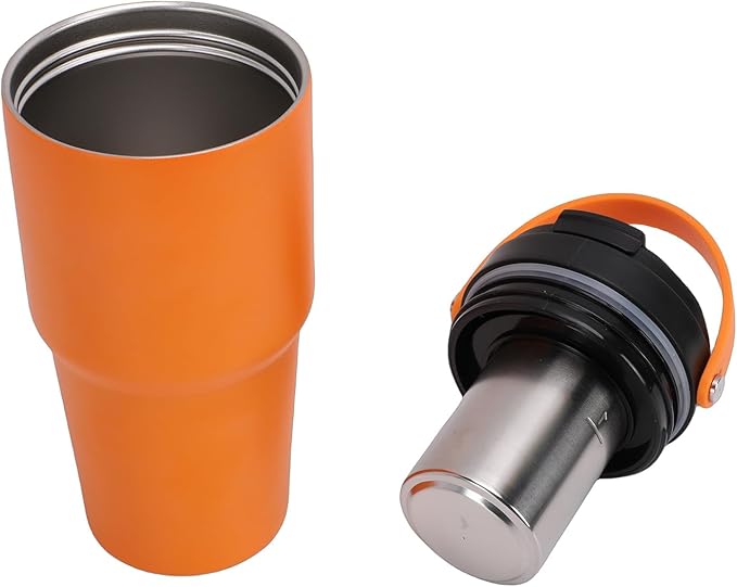Diydeg Coffee Mug Portable Mini Electric Fast Extraction Stainless Steel Coffee Maker USB Charging Compact Coffees Brewer with Lid and Built In Coffees Extraction for Travel