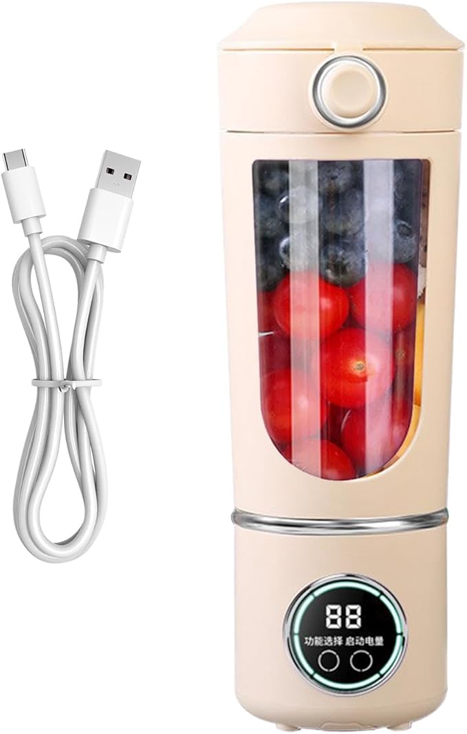 Rechargeable Blender – 700ml USB Portable Juicer With Powerful Motor | Compact Mixer For Protein Shakes Juice Fruit Drinks Vegetables And Travel Use