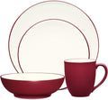 Noritake Colorwave Raspberry 4-Piece Coupe Place Setting Service for 1