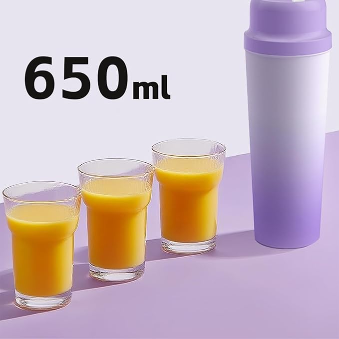 PANGBOER Portable Smoothie Mixing Cup &amp Refillable 650ml Large Capacity Juicer Kitchen