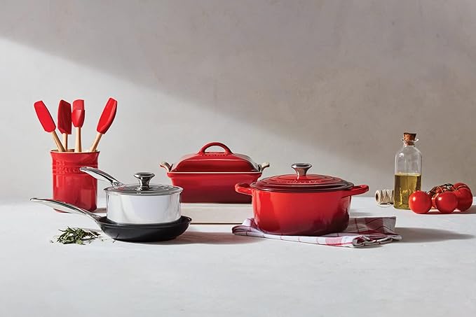 Le Creuset Mixed Material Cookware Set 12pc. Cerise