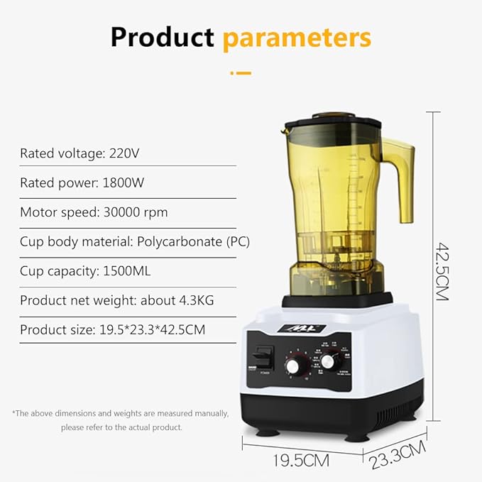 Commercial Milk Tea Shop Smoothie Maker Grinder Making Smoothies Soups Quick Blending Shaved Smoothie Maker