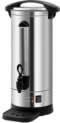 Coffee Urn 110 Cup Stainless Steel Coffee Dispenser Fast Brew Commercial Coffee Maker for Large Groups Keep Warm Function