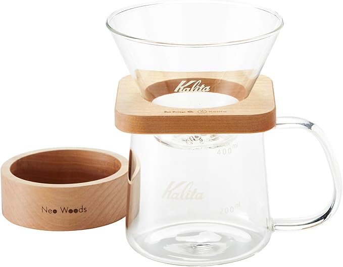 Kalita WDG-185#44315 Coffee Dripper Square Set for 2 to 4 People