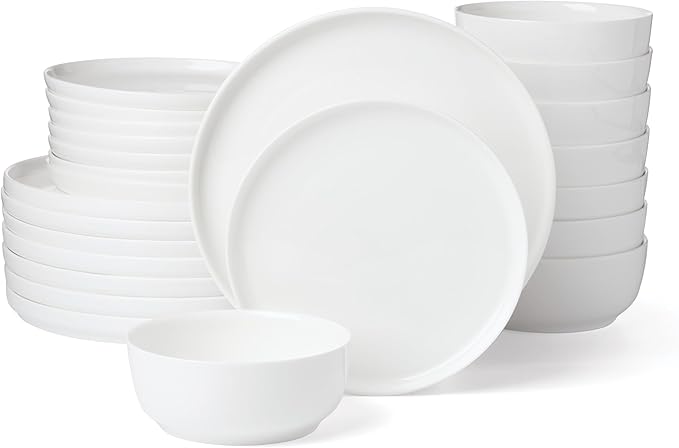 Lenox 899191 Modern White Coupe 24-Piece Dinnerware Set Service For 8