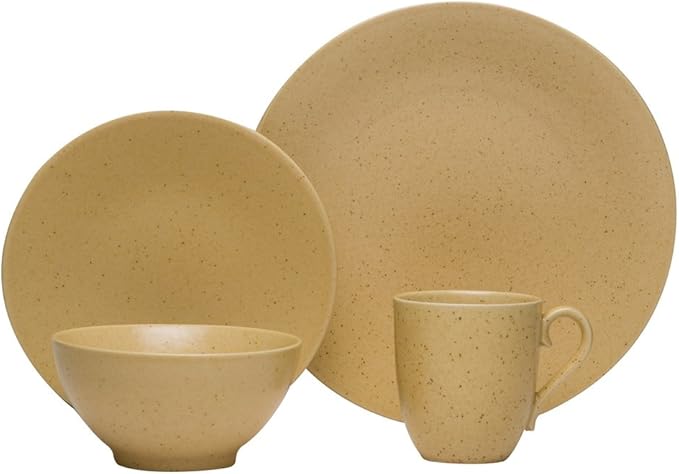Red Vanilla HN660-016 Whole Wheat 16-Piece Dinnerware Set White