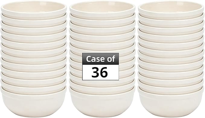Stoneware Wide Rim Commercial Grade Dinnerware America White Nappy Bowl 12.5oz Case of 36