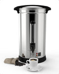 110 Cup Commercial Coffee Urn 16l Large Capacity Coffee Maker with Quick Infusion 304 Stainless Steel Double-Wall Hot Beverage Dispenser – Easy to Clean for Churches Offices Events &amp Meeting R