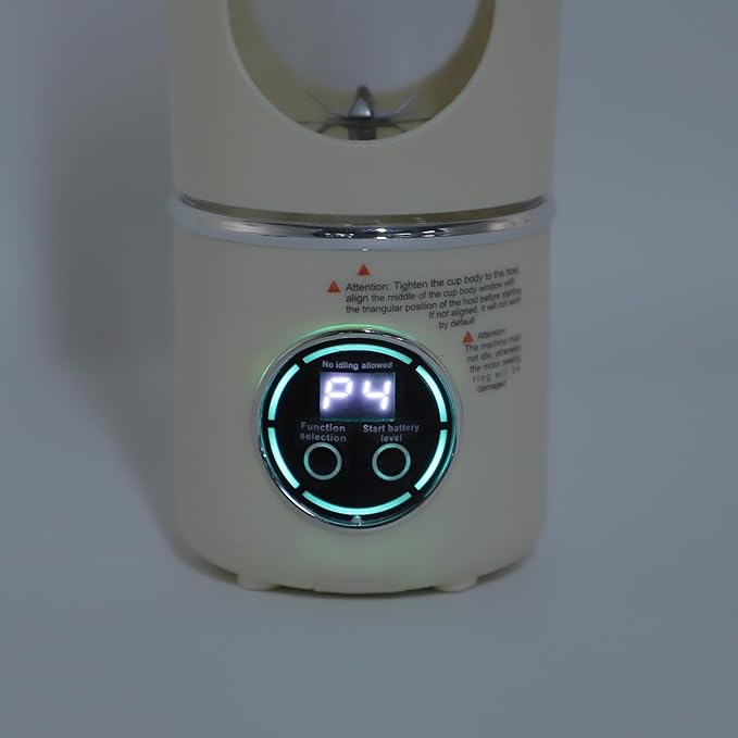 Haofy Portable Blender Mini Blender Travel Blender 700ML 12 Stainless Steel Blades Rechargeable with 1500mAh Battery Magnetic Induction Technology for Gym (Beige)