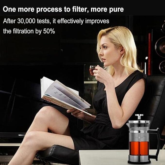 Glass Coffee Maker Kettle Manual Tea Pot With Handle Espresso With Filter