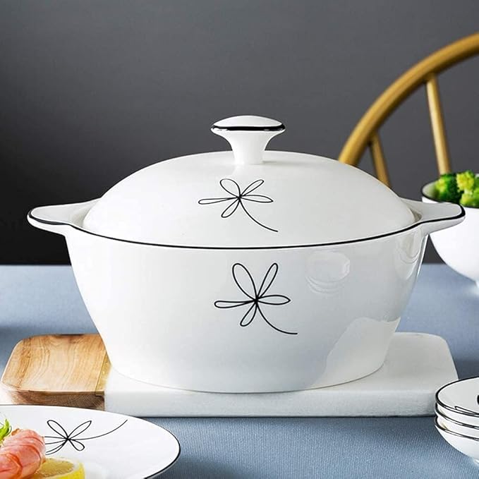 60-Pieces Porcelain White Dinnerware Sets - Dinner Plates And Bowls Sets Ceramic Dishes Set Service For 8/10/12 Creative Series Dinner Plates