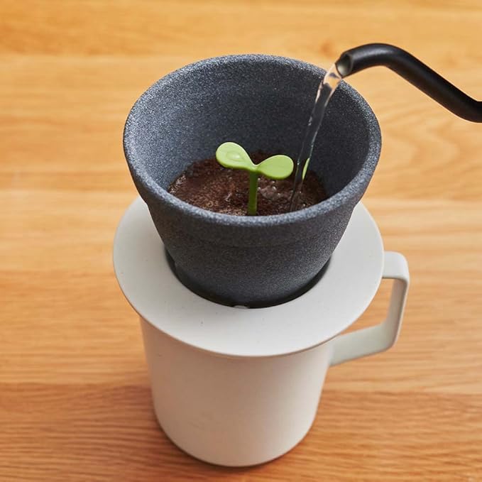 Ash Concept (H Concept) Kinome DA-1320 Semic Coffee Filter - Gray - 1 Count - Ceramic - Small Beans - Coffee Maker - Coffee
