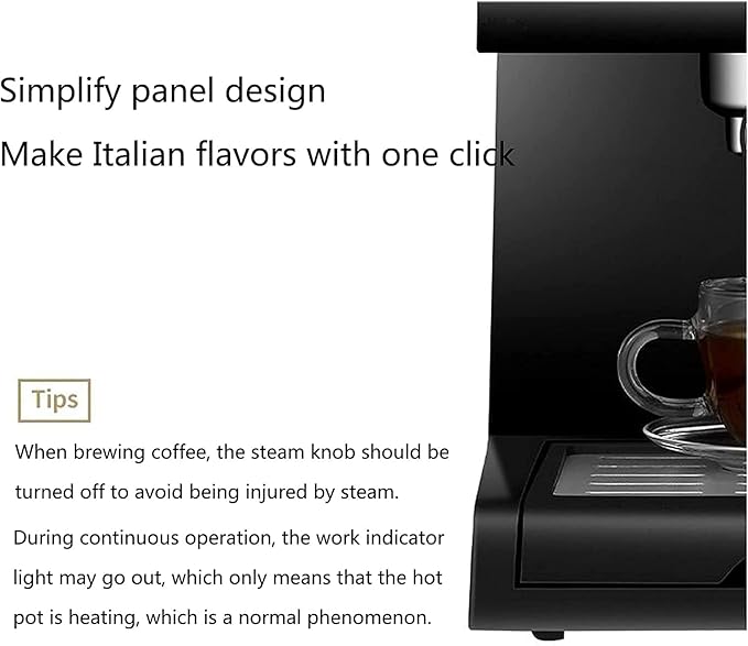 One-Click Operation Commercial Steam Italian 850W Home Coffee Machine Double Cup Splitter Espresso And Cappuccino Maker 15 Cups 20240311