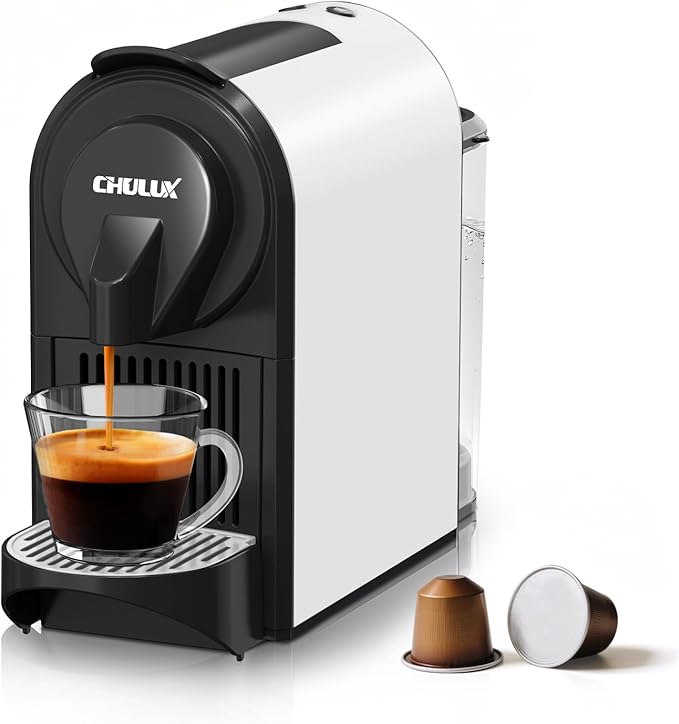 CHULUX Mini Espresso Pod Machine for NS Original Capsule 20 Bar Single Serve Espresso Coffee Maker 1400W